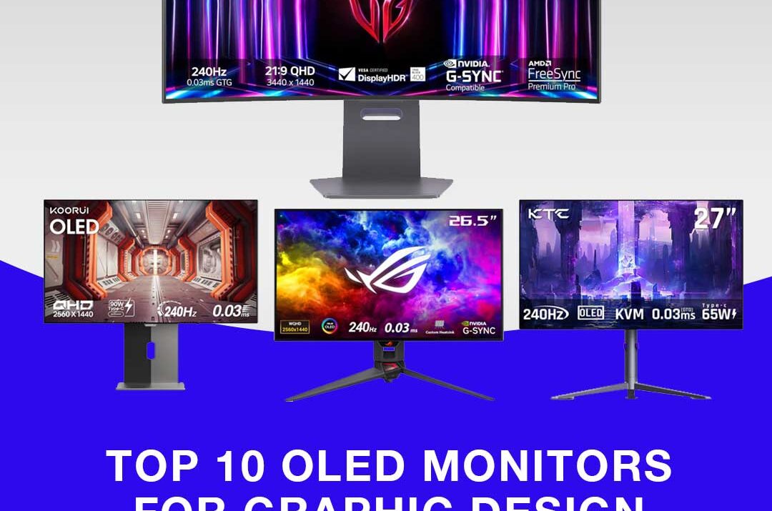 Top 10 OLED Monitors for designers and gaming