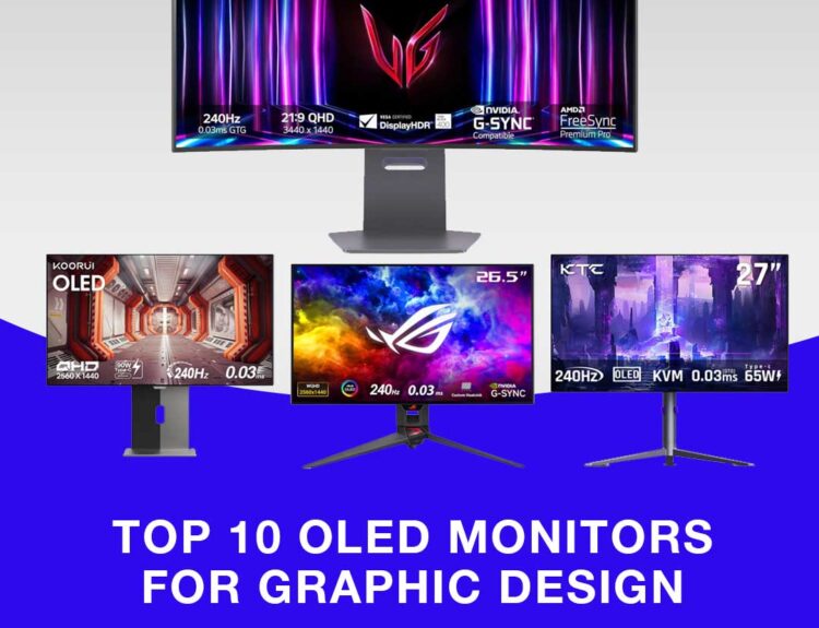 Top 10 OLED Monitors for designers and gaming