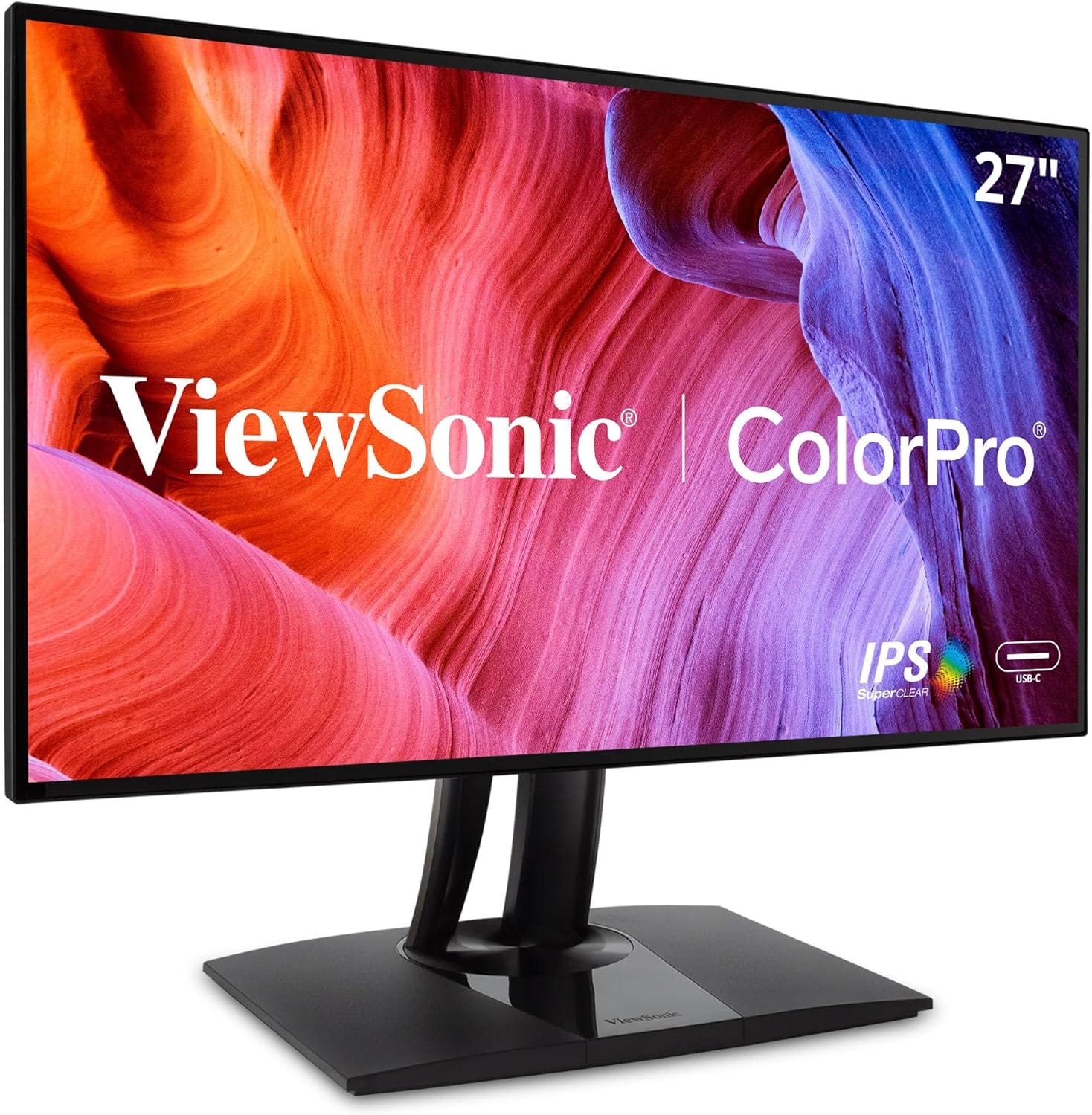 ViewSonic VP2768a 27-Inch IPS 1440p Monitor with Advanced Ergonomics, 100% sRGB Rec 709, 14-bit 3D LUT, Eye Care, 90W USB C, RJ45, HDMI, Daisy Chain for Home and Office