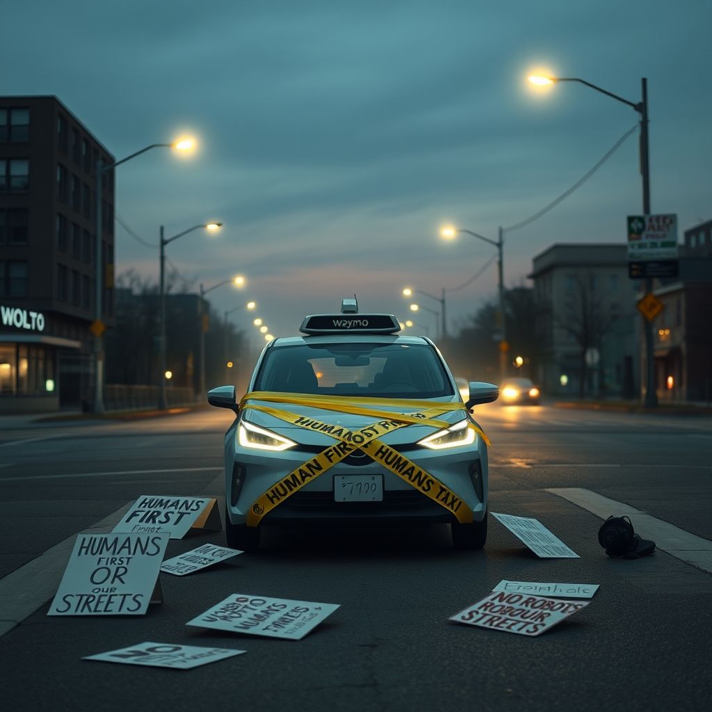Waymo Puts the Brakes On: Protests and Robotaxis Don’t Mix?